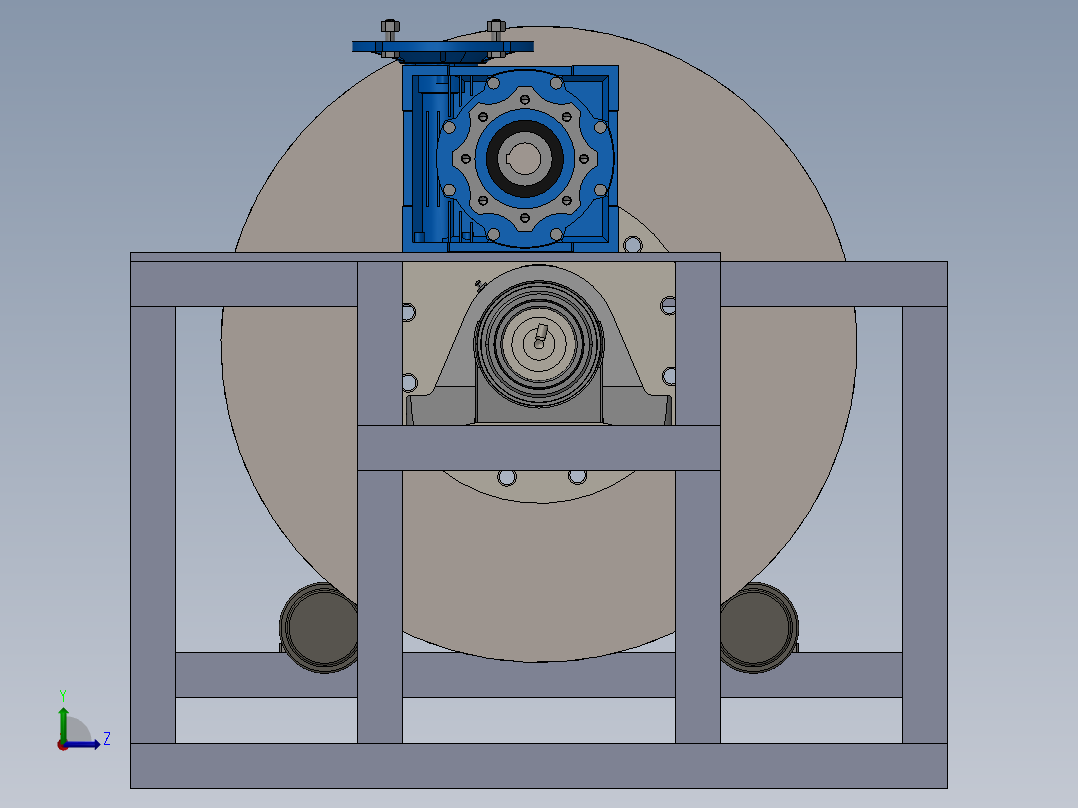螺旋藻过滤机sw21可编辑左视图