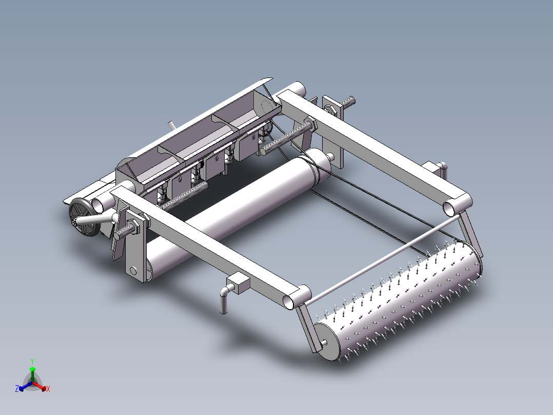 旋耕覆膜机sw22可编辑正等轴测图