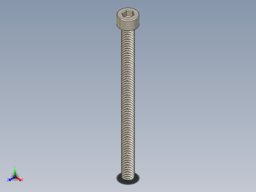 Screw_DIN_912_M5x70F_A2.STEP公制内六角螺钉