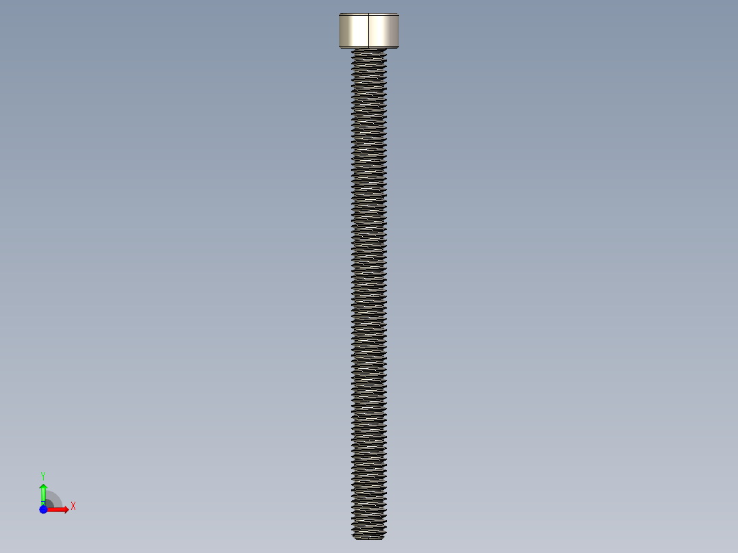 Screw_DIN_912_M5x70F_A2.STEP公制内六角螺钉前视图