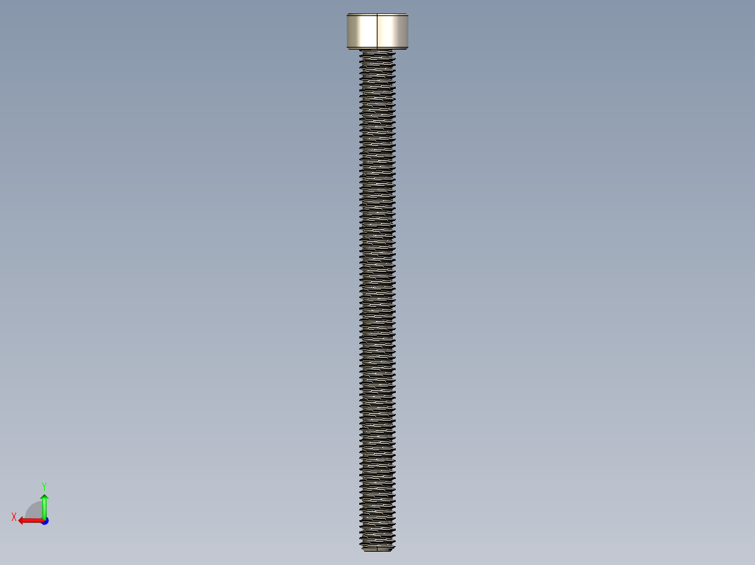 Screw_DIN_912_M5x70F_A2.STEP公制内六角螺钉后视图