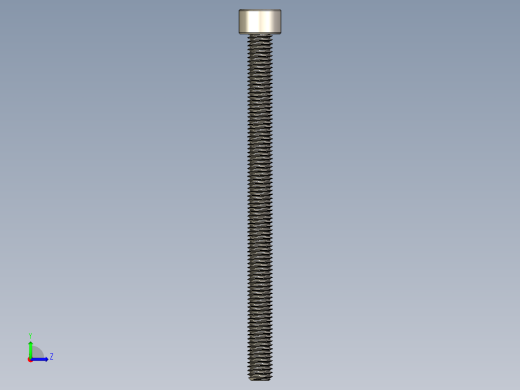 Screw_DIN_912_M5x70F_A2.STEP公制内六角螺钉左视缩略图