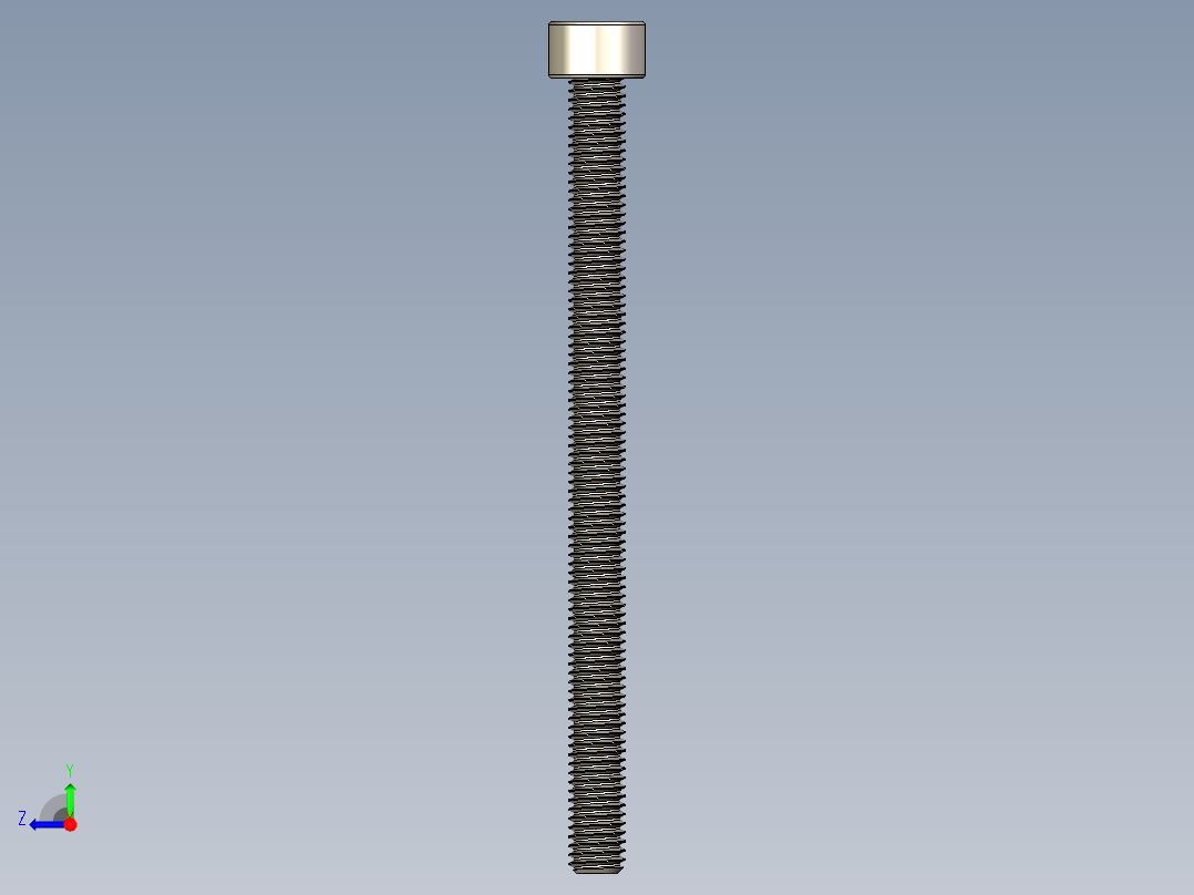 Screw_DIN_912_M5x70F_A2.STEP公制内六角螺钉右视图