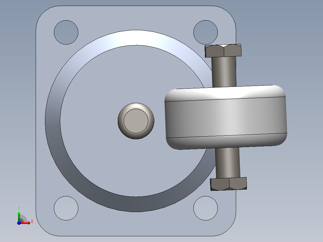 万向轮、脚轮(126)前视图