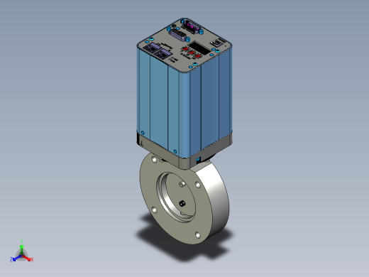VAT蝶阀ISO63三维模型