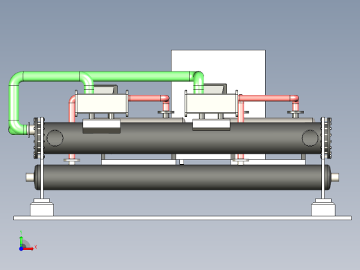 B2003908-水冷式冷水机组 300TR前视缩略图