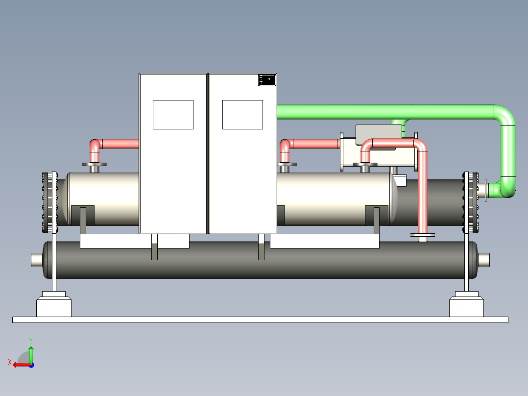 B2003908-水冷式冷水机组 300TR后视图