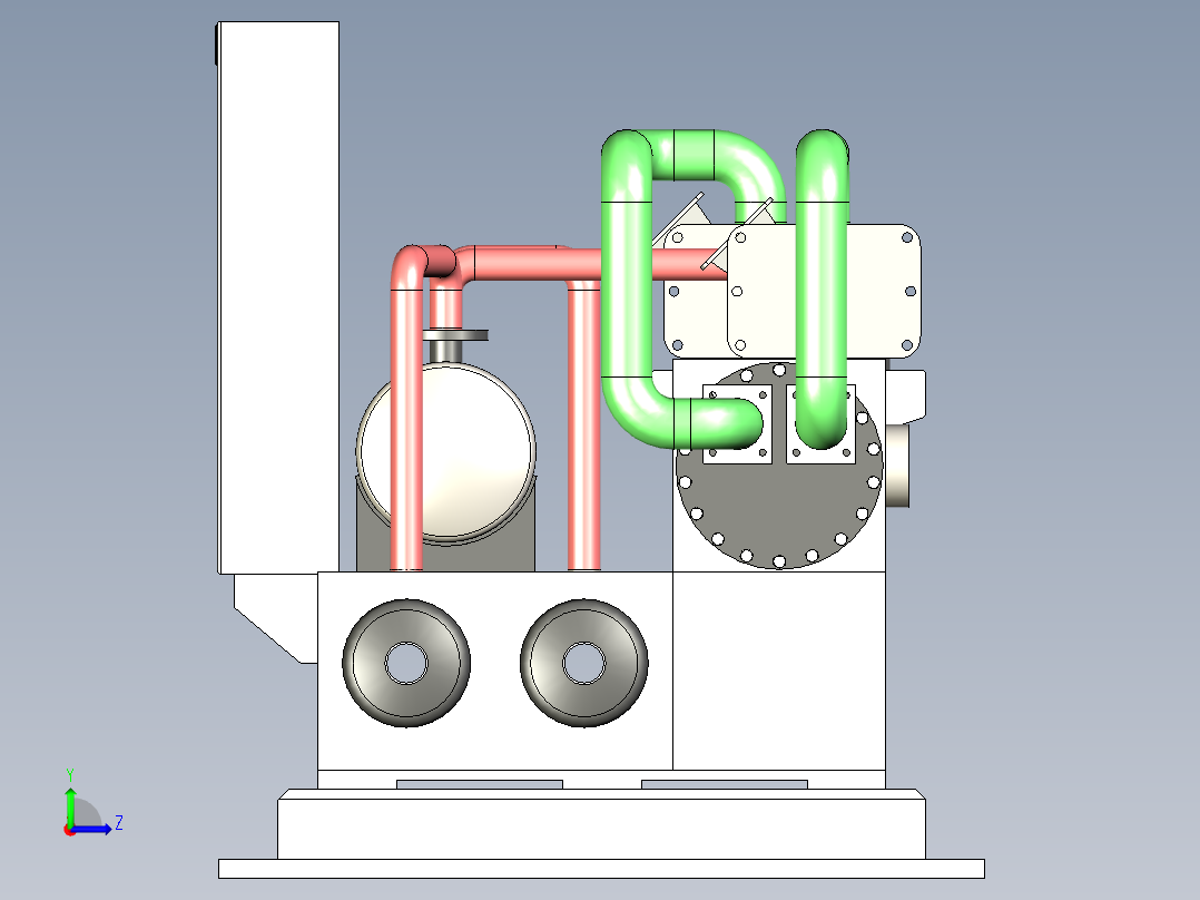 B2003908-水冷式冷水机组 300TR左视图