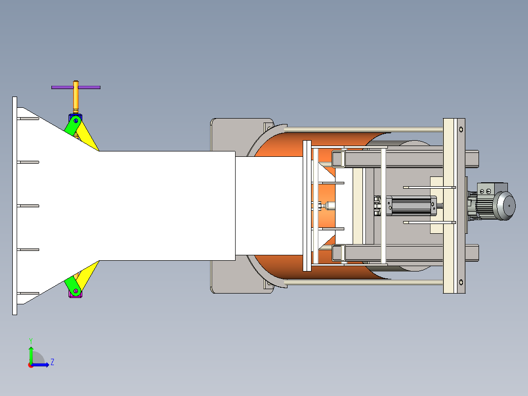 清扫机模型图左视图