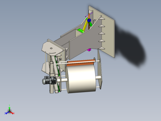 清扫机模型图正等轴测缩略图