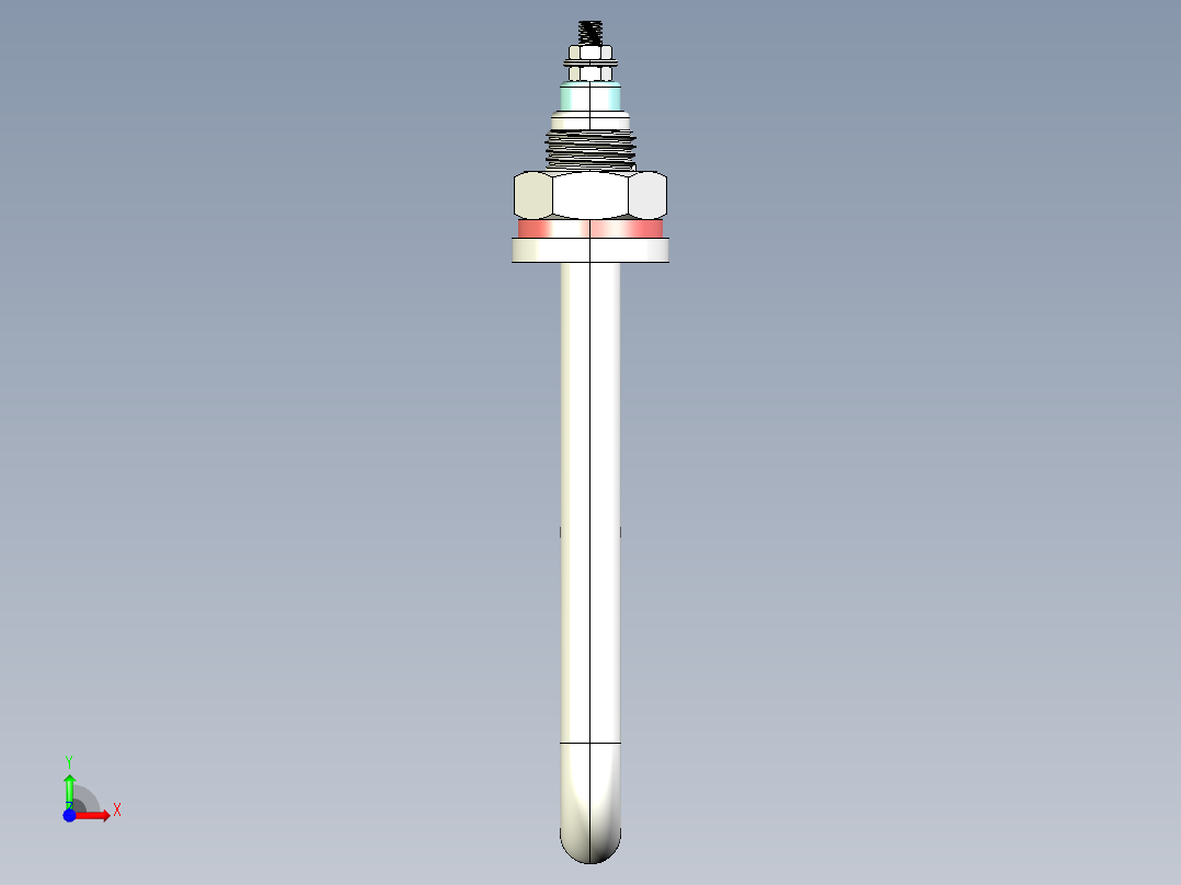 水箱加热管前视图