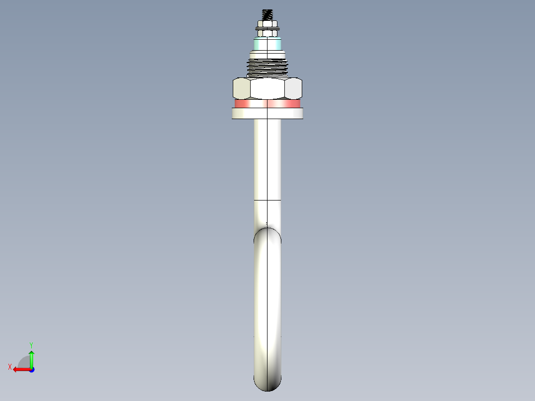 水箱加热管后视图