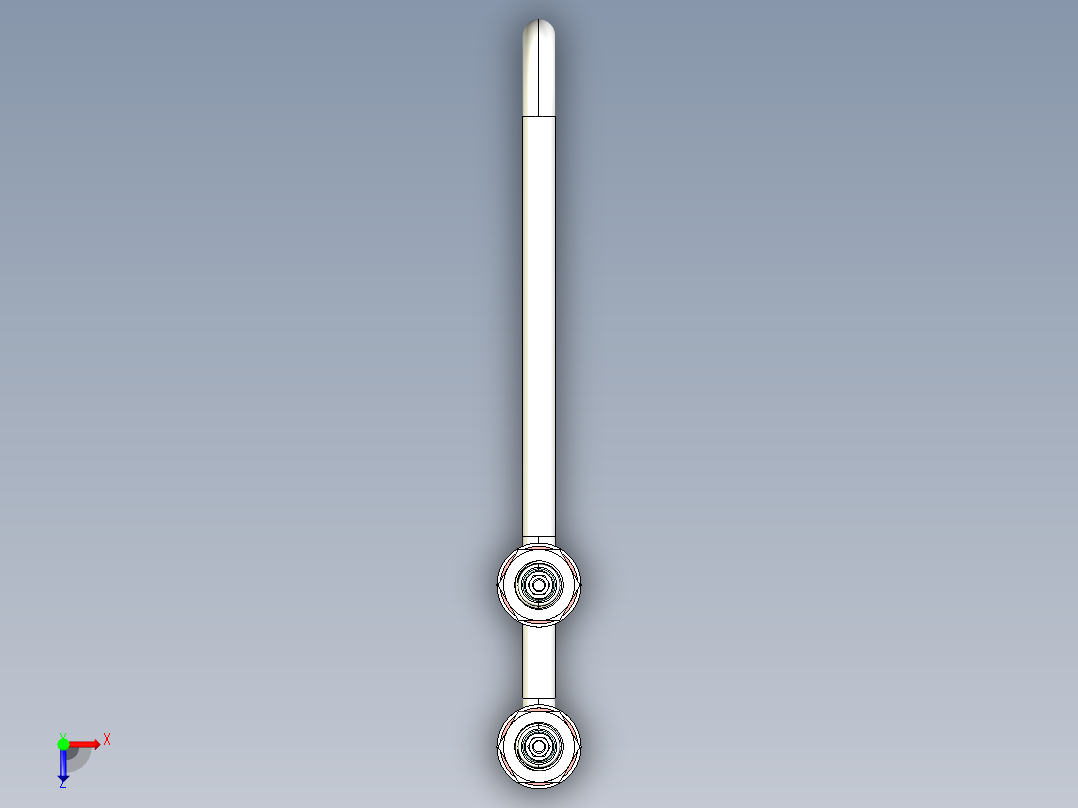 水箱加热管俯视图