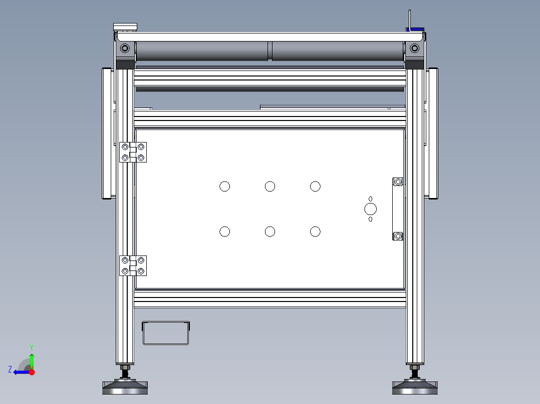 15米皮带输送线右视图
