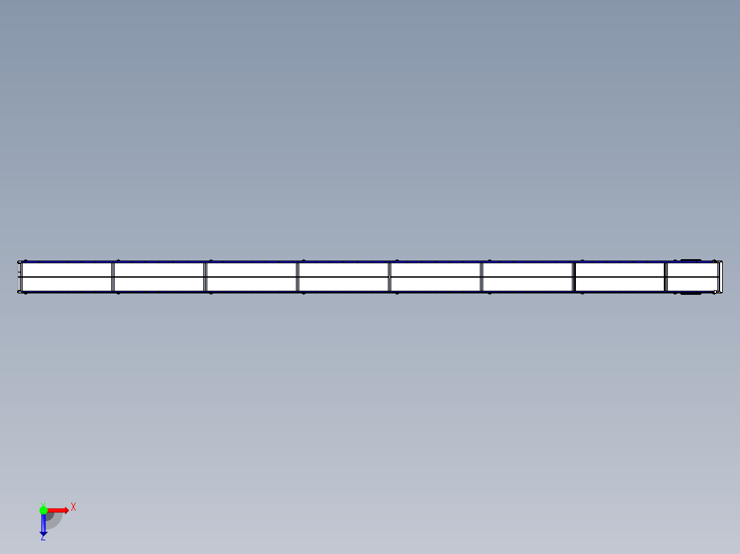 15米皮带输送线俯视图