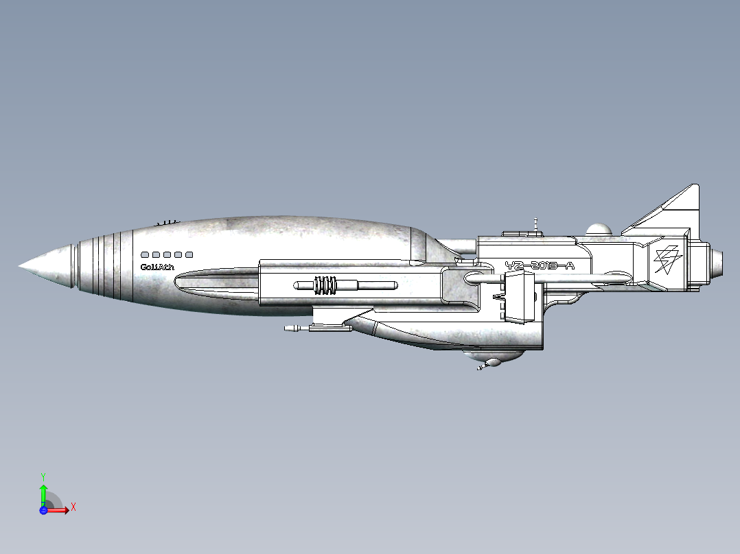 宇宙飞船(47)前视图