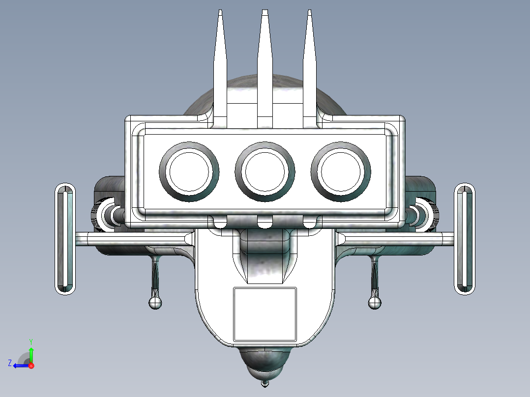宇宙飞船(47)右视图
