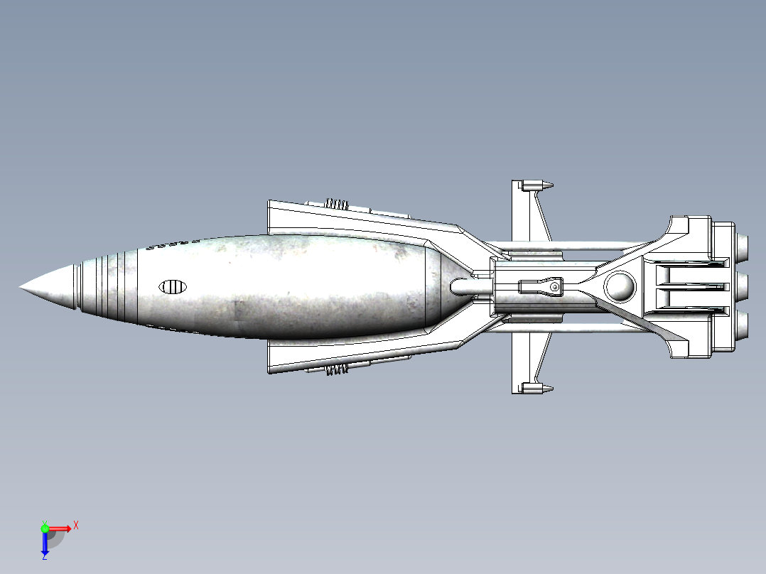 宇宙飞船(47)俯视图