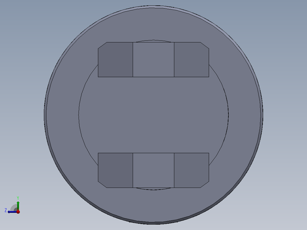 磨机型液压缸（前后眼固定）50x30x450 mm右视图