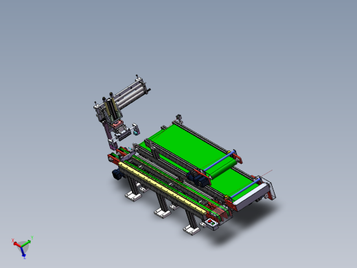 双层皮带输送机构