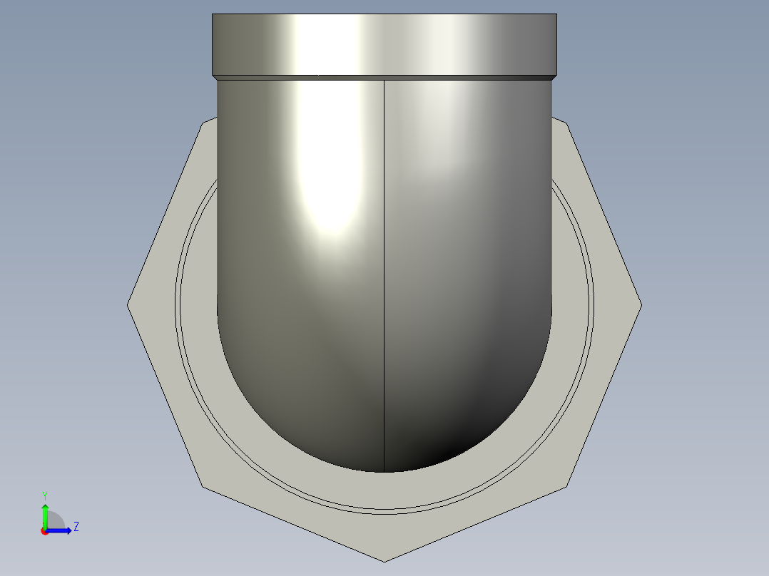 螺纹管活接-90°等径内丝弯头 DN50左视图