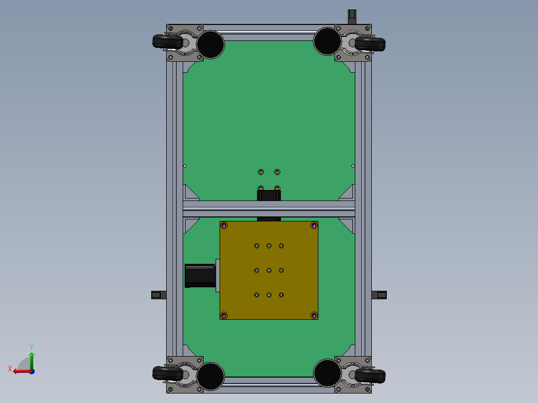 水泵电路板导热胶自动涂覆机后视图