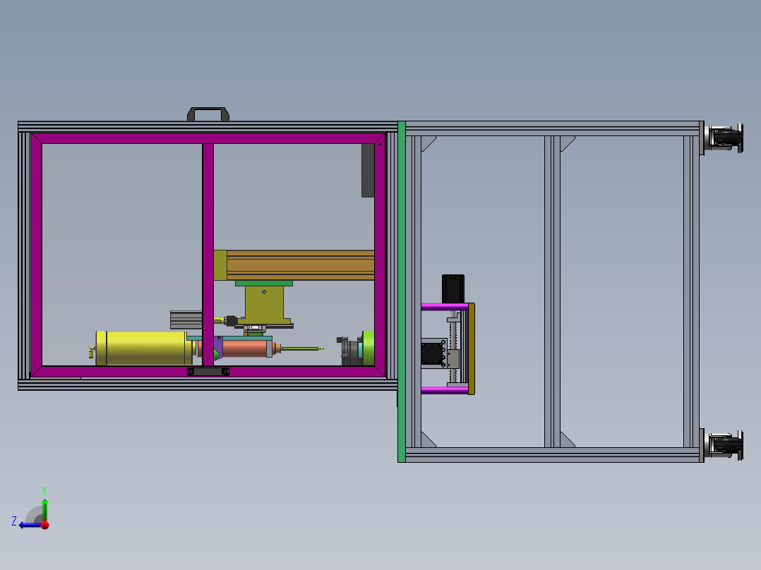 水泵电路板导热胶自动涂覆机右视图