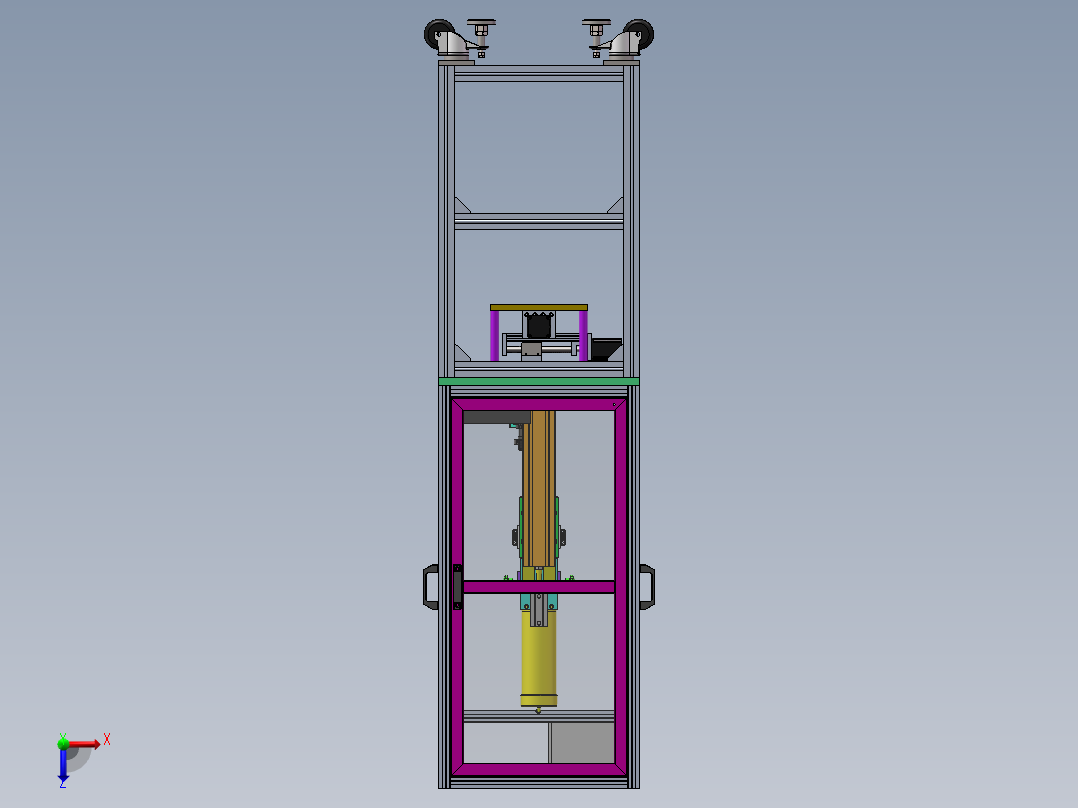 水泵电路板导热胶自动涂覆机俯视图