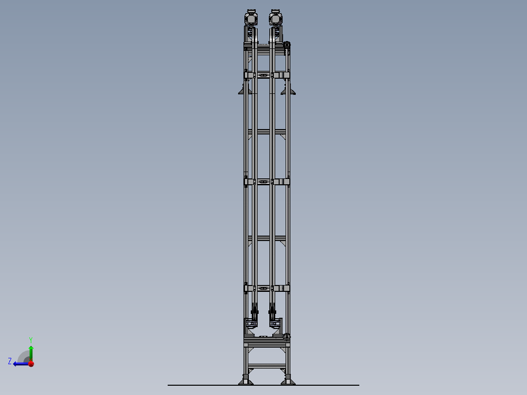瓶罐类提升机  sw22右视图