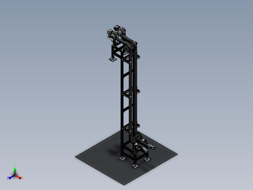 瓶罐类提升机  sw22正等轴测缩略图