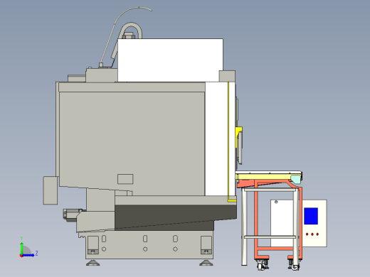 CNC封闭式自动化上下料设备左视缩略图