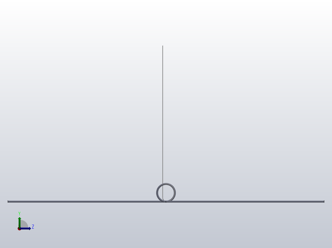 180度圆柱形扭转弹簧SCT180L-5-2-0.6左视图