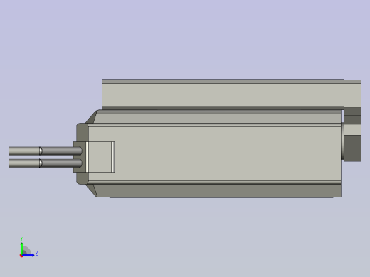 电缸模组LES25微小型模组电动缸精密滑台LES25-S50-BL左视缩略图