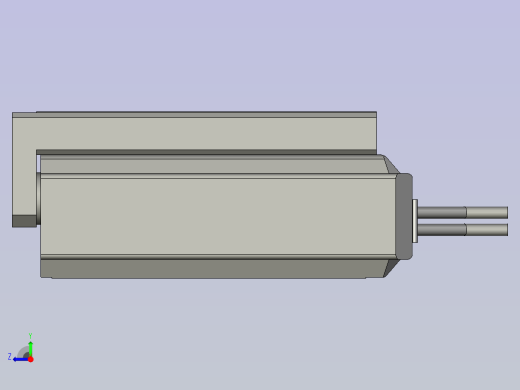 电缸模组LES25微小型模组电动缸精密滑台LES25-S50-BL右视缩略图