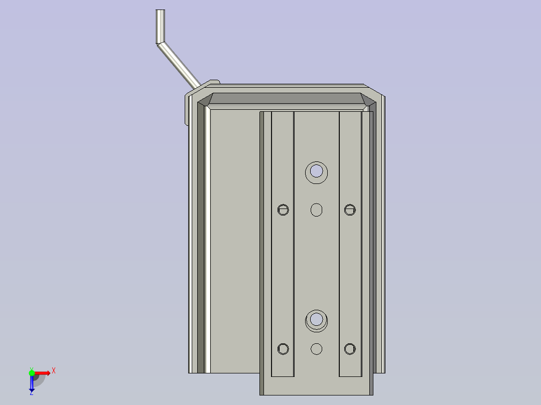 电缸模组LES25微小型模组电动缸精密滑台LES25-S50-BL俯视图