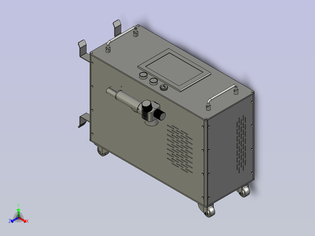 金属焊接除锈清洗机主视图