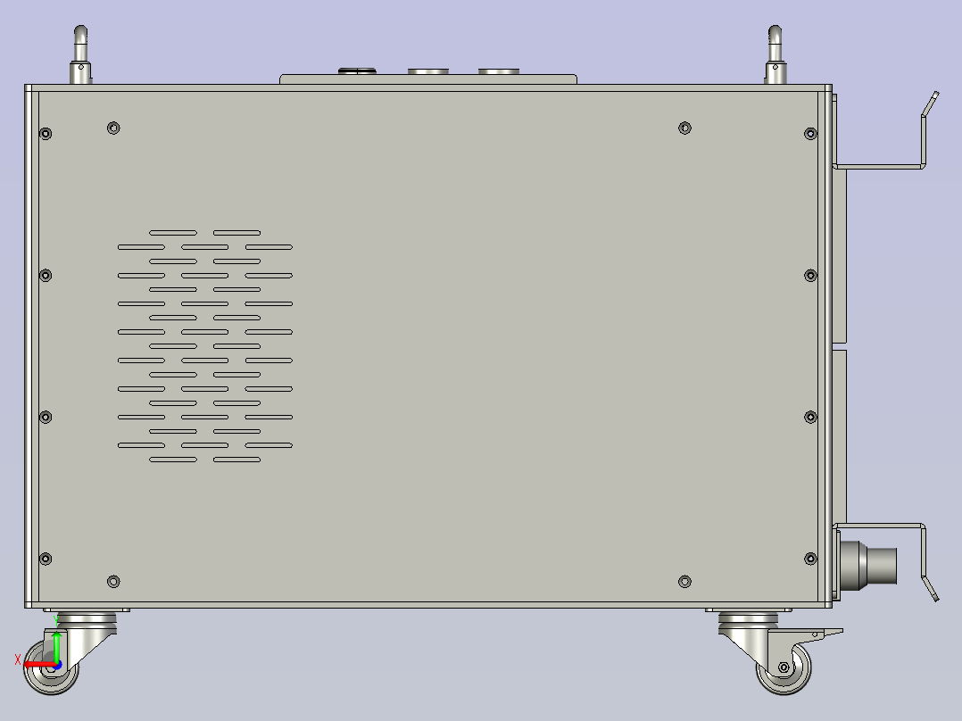 金属焊接除锈清洗机后视图