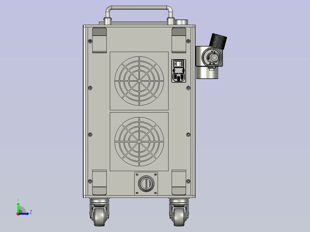 金属焊接除锈清洗机左视图