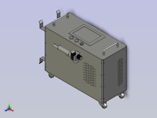 金属焊接除锈清洗机正等轴测缩略图