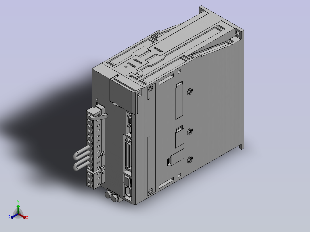 5r5a00a（安川1000w）正等轴测图