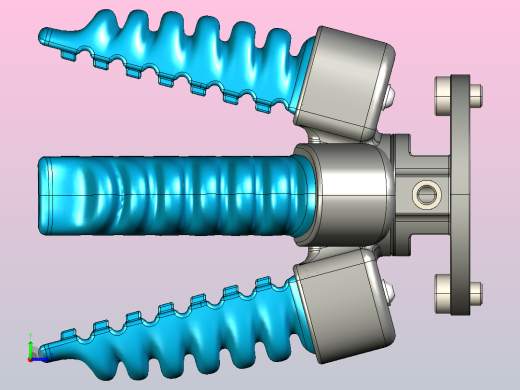 软体柔性抓持器左视缩略图