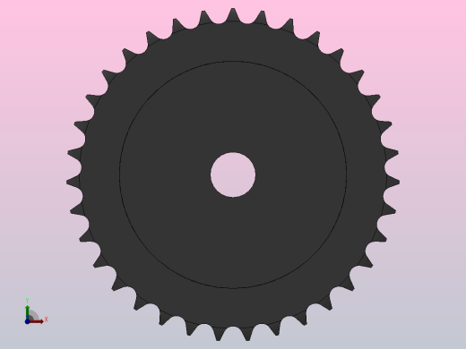 直孔链轮08B型_35-08B-2后视缩略图