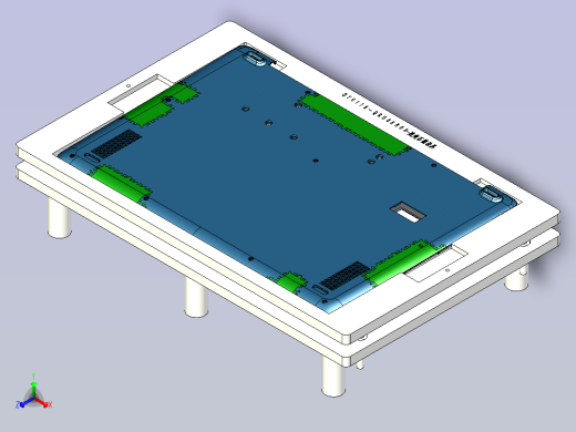 一款石墨片组装夹具3D模型