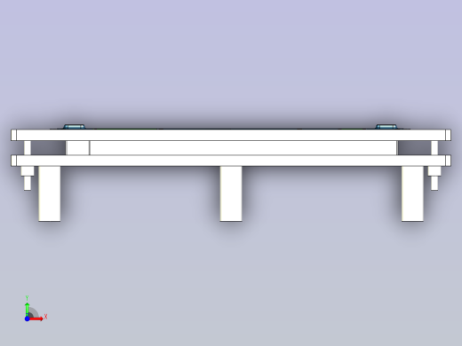一款石墨片组装夹具3D模型前视缩略图