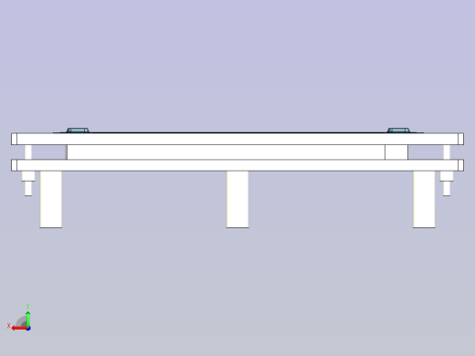 一款石墨片组装夹具3D模型后视缩略图
