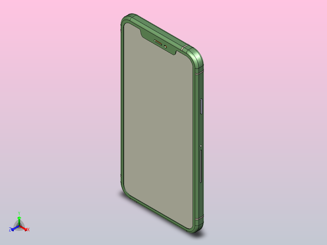Phone 11 Pro 42正等轴测图