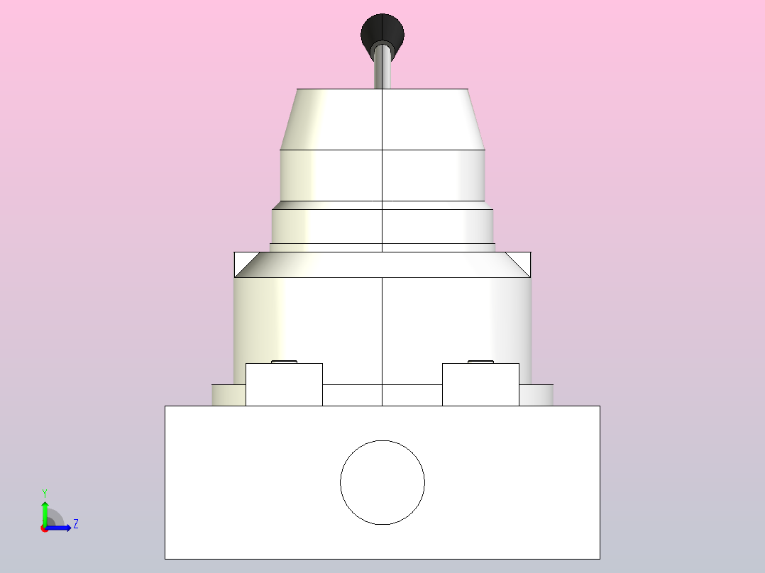 MFH4[MFH210-04-P]手动阀左视图