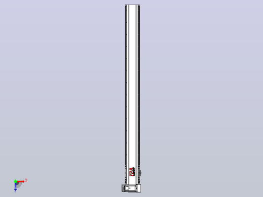 皮带直线轴半封闭可选导轨TPA-HNB-120D-110-L1250-RU-C-P40-N3俯视缩略图