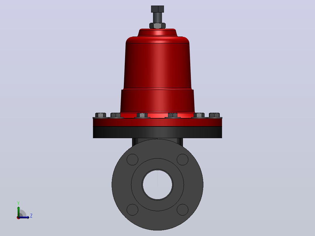 阀门、过滤器Jordan Valve-50-150-FE左视图