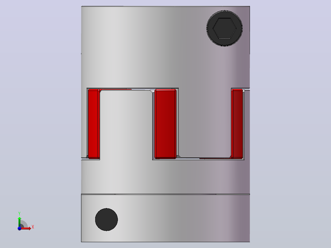 HLX系列[HLX-7X7-30X42]联轴器前视图